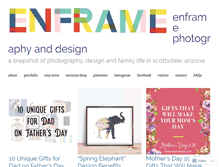 Tablet Screenshot of enframephotoblog.com